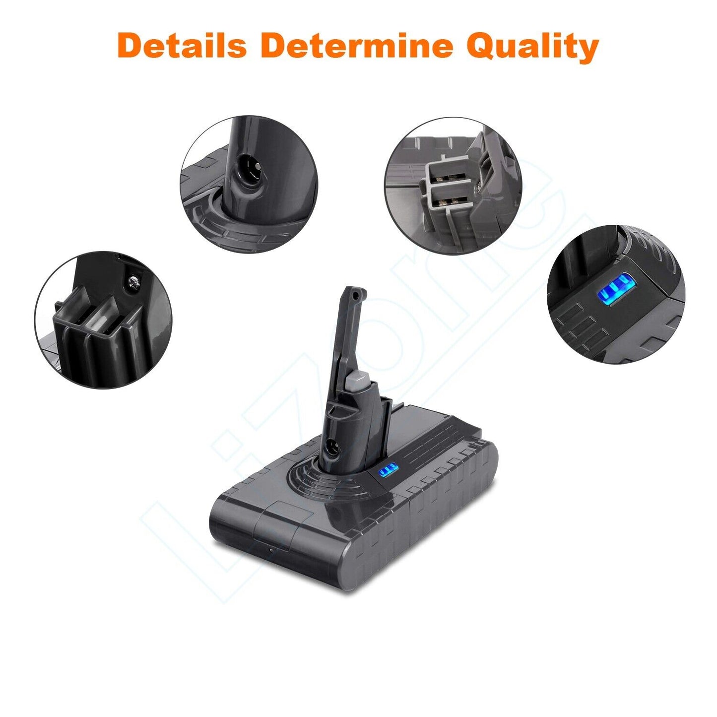 High Capacity 4800 Dyson V8 Compatible Battery