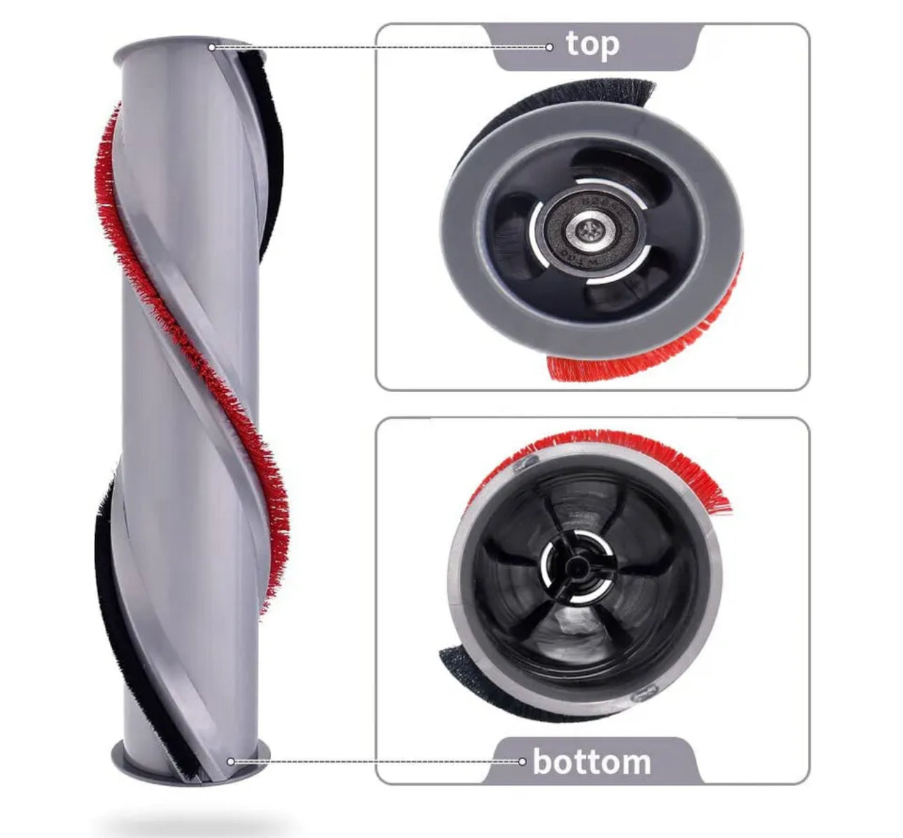 Torque Drive Brushroll For DYSON V11 SV1 - Silver Red