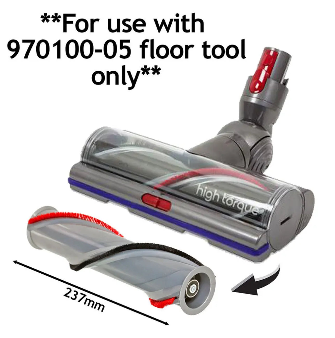 Torque Drive Brushroll For DYSON V11 SV1 - Silver Red