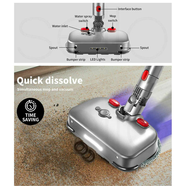 Dyson V7 V8 V10 V11 V15 Compatible Floor Vacuum Cleaners Electric Motorised Mop Head