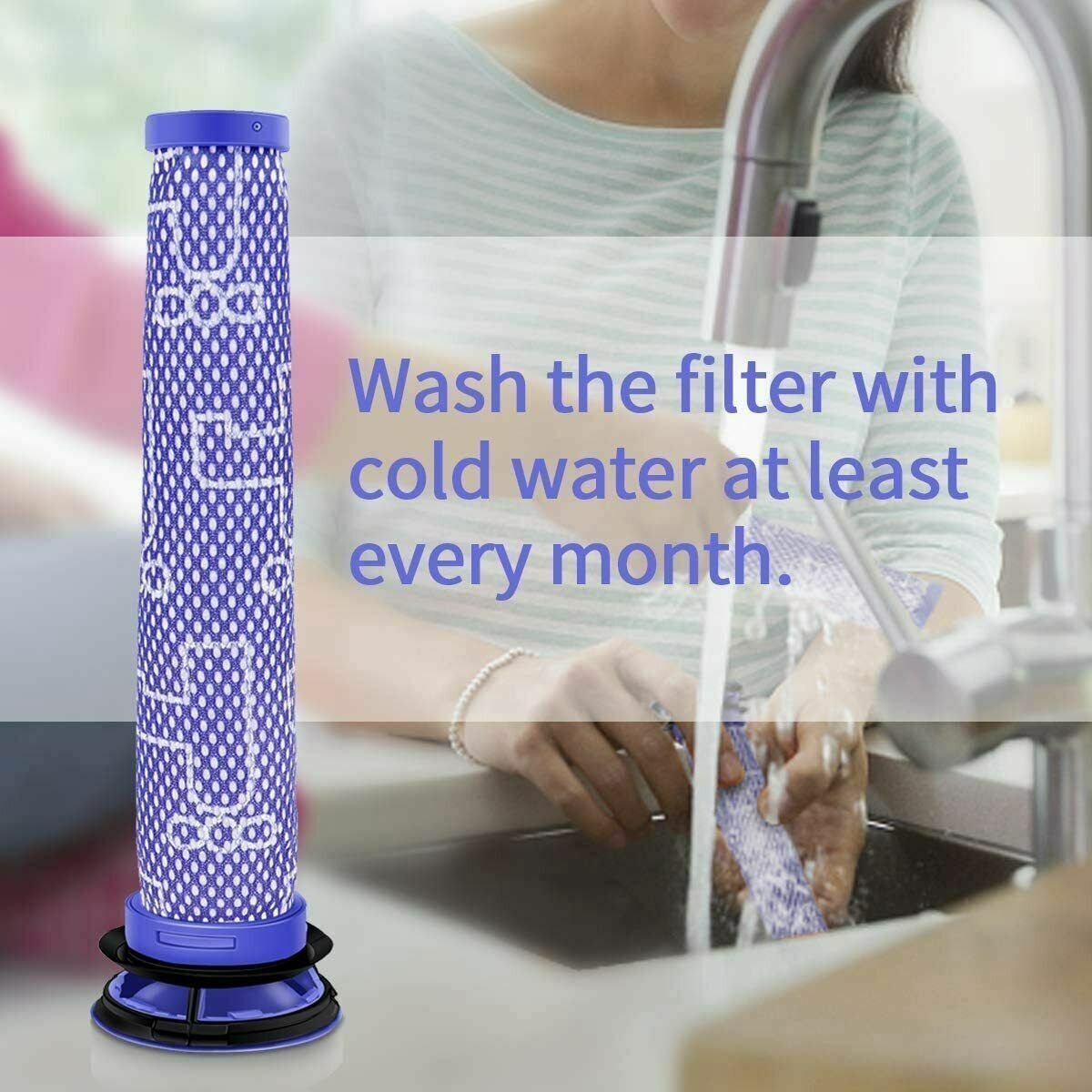 Pre Filter Dyson V6 V7 V8 DC58 DC59 DC61 DC62 DC74 Washable Replacement HEPA