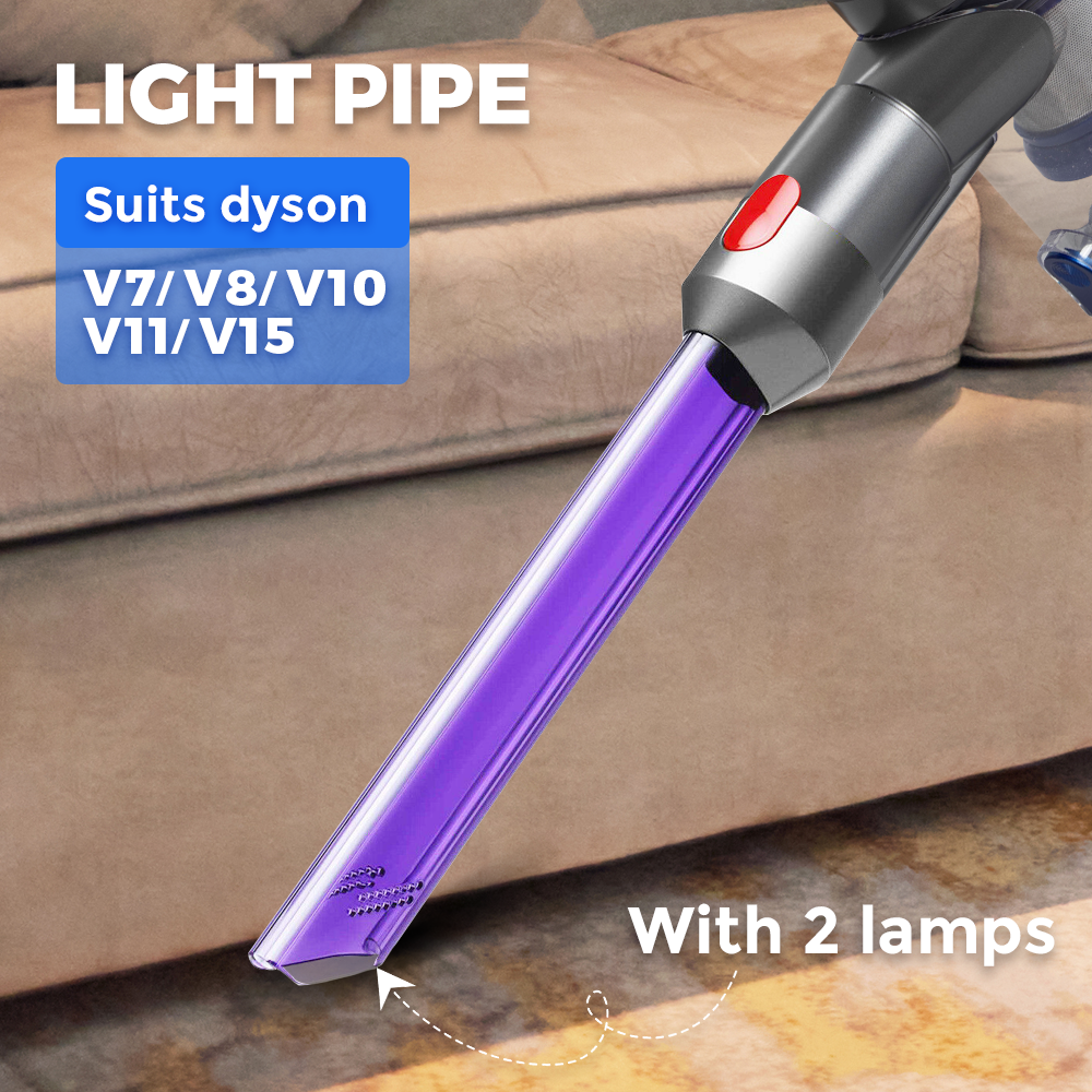 Light Pipe Crevice Tool compatible with Dyson V7 TO V15