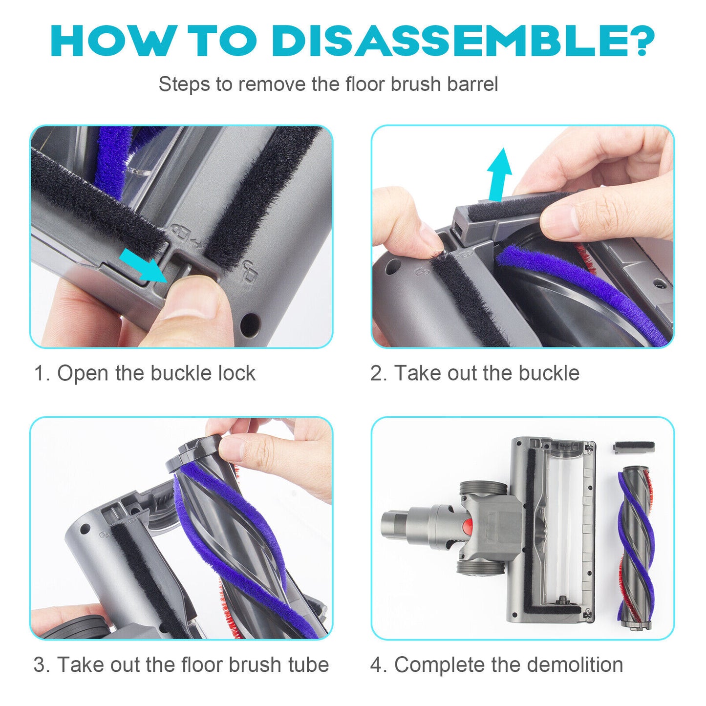 Turbo Brush Roller Compatible with Dyson V7 to V15