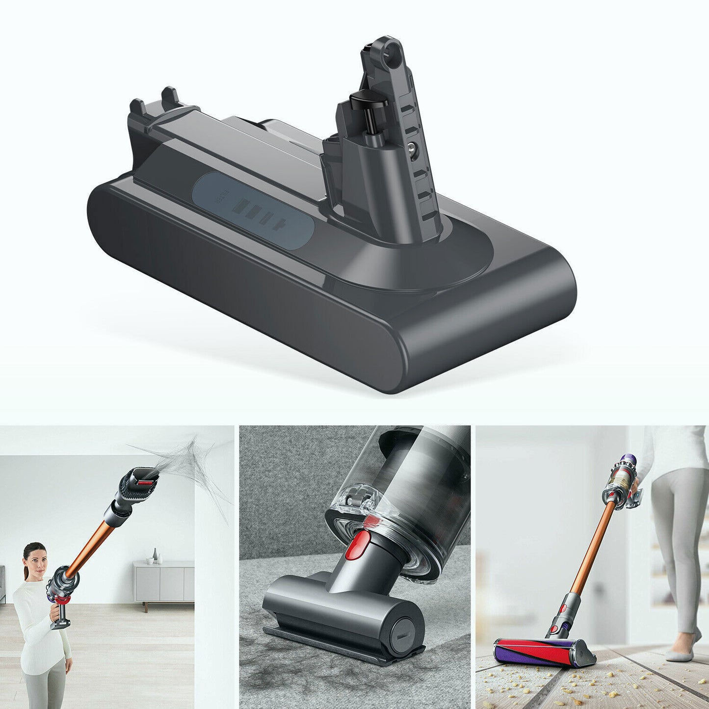 9000mAh 25.2V Replacement Battery Compatible with Dyson V10