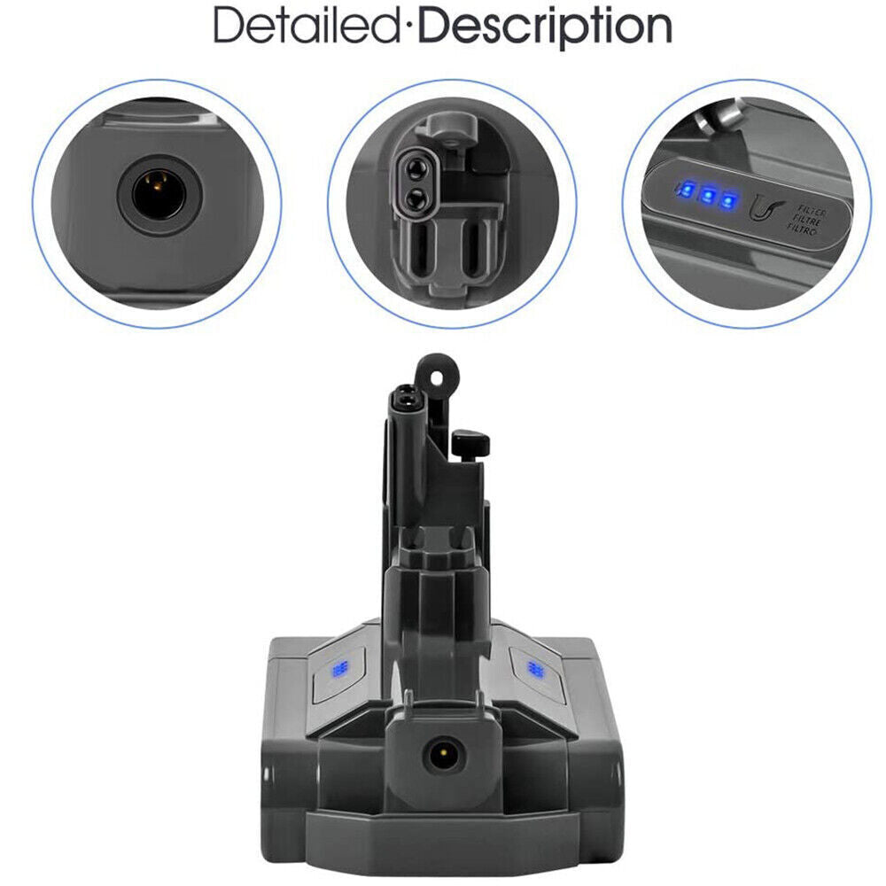 9000mAh 25.2V Replacement Battery Compatible with Dyson V10